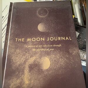 The Moon Journal with Gold Accents